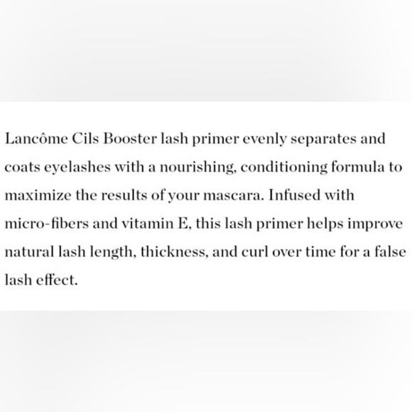 LANCÔME CILS BOOSTER XL VITAMIN-INFUSED LASH THICKENING MASCARA PRIMER. - Picture 12 of 15